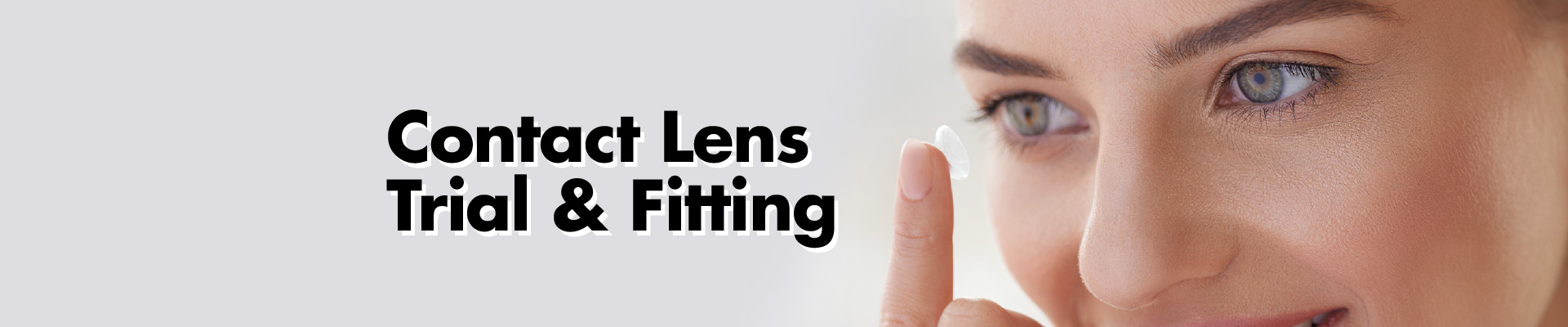contact lenses trial & fitting page header